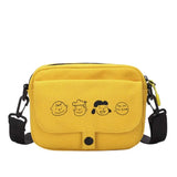 Cartoon Canvas Shoulder Bag for Women