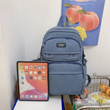 Waterproof Nylon Travel Backpack for Girls Students Schoolbag