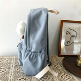 Waterproof Nylon Women School Backpack Girls Travel Bag