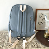 Waterproof Nylon Women School Backpack Girls Travel Bag