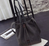 Women Canvas Bucket Bag Casual Style 042016