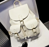 ETN BAG 081016 Lady Leather Backpack Casual Travel Bag