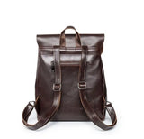 Hot Man PU Leather Backpack Vintage Travel Bag