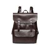 Hot Man PU Leather Backpack Vintage Travel Bag