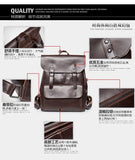 Hot Man PU Leather Backpack Vintage Travel Bag