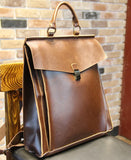 ETN BAG Men's Leather Backpack Vintage School Bag