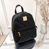 Mini Women's Backpacks PU Leather Multi-Function Ladies Phone Pouch Pack Female