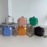 EZlover Mini Lipstick Jelly Bag Acrylic Chain Shoulder Box