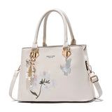 Early Autumn Bow Pendant Shoulder Messenger Bag Female Embroidery