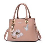 Early Autumn Bow Pendant Shoulder Messenger Bag Female Embroidery