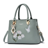 Early Autumn Bow Pendant Shoulder Messenger Bag Female Embroidery