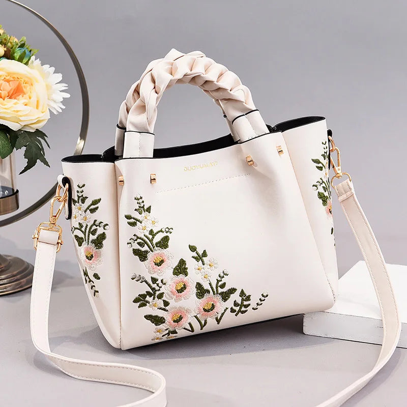 Early Autumn Female Handbag All-match Messenger Bag Embroide