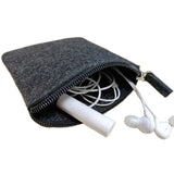 Earphones USB Cable Storage Bag Headphone Accessories Pouch Mini Purse