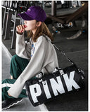 Echoine Leisure Zip Travel Bag Sports Bag Letter Printing Portable