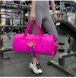 Echoine Zipper Travel Bag Ladies Gym Sports Bag Letter Printing