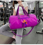 Echoine Zipper Travel Bag Ladies Gym Sports Bag Letter Printing