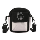 Eco-Friendly Reusable Shopping Bag Cartoon Printed Canvas Shoulder Purse