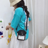 Eco-Friendly Reusable Shopping Bag Cartoon Printed Canvas Shoulder Purse
