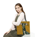 Eco Friendly Cartoon Print Dog Tote Bag for Women