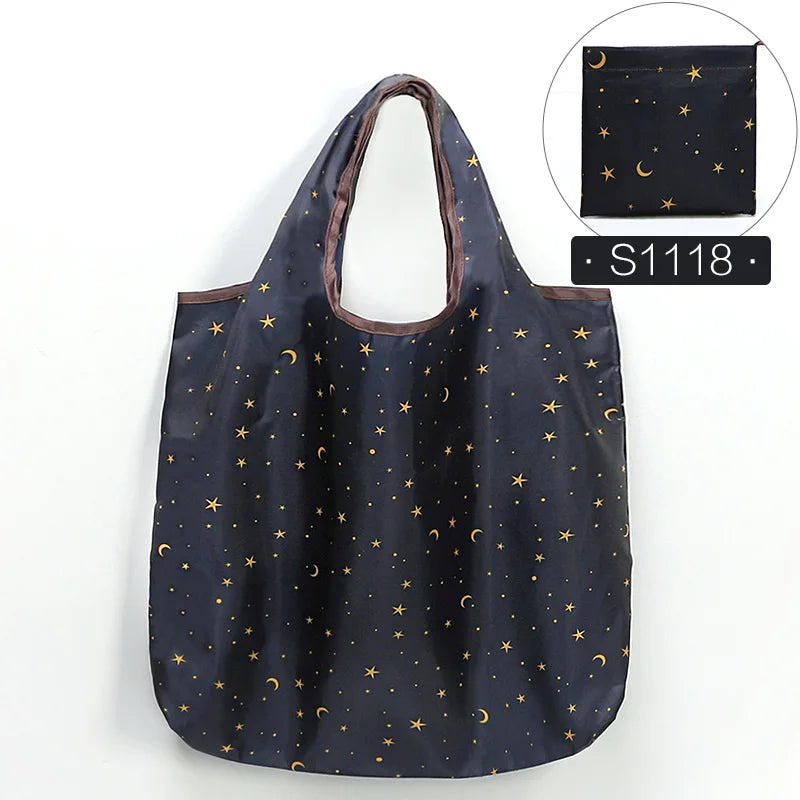 Eco Nylon Shopping Tote Bags Foldable Grocery Pouch