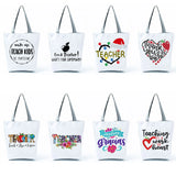 Eco Friendly School Teacher Gift Tote Bag Women's Shoulder Shopper Bag