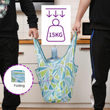 Eco Shopping Bag Printing Foldable Reusable Tote Folding Pouches Convenient