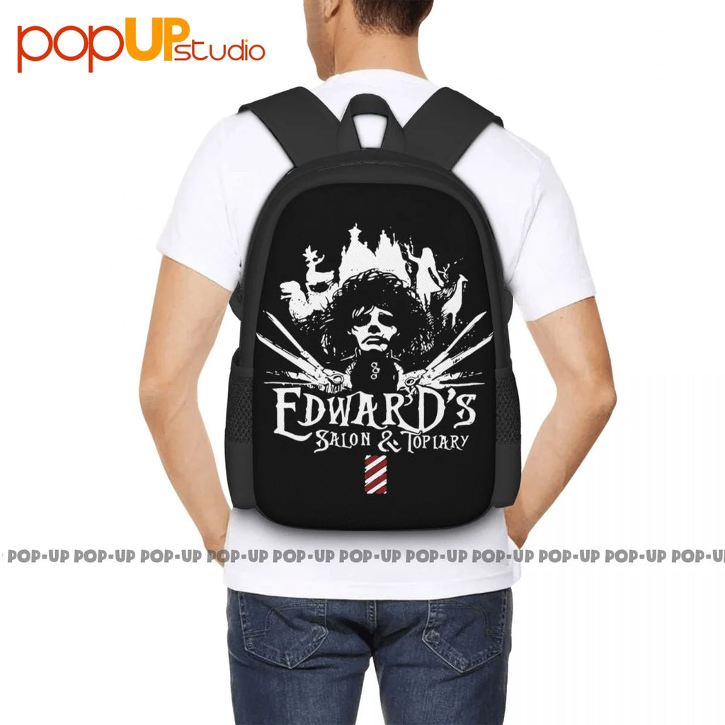 Edward Scissorhands Barber Shop Salon Backpack