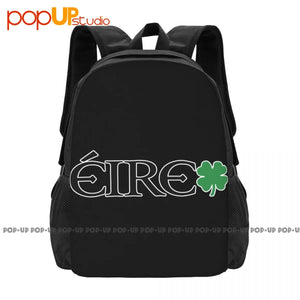 Eire Shamrock Ireland 4 Leaf Clover St Patricks Irish Pride Backpack