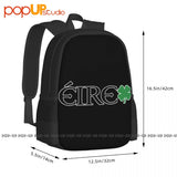 Eire Shamrock Ireland 4 Leaf Clover St Patricks Irish Pride Backpack