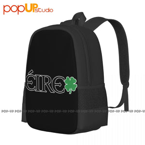 Eire Shamrock Ireland 4 Leaf Clover St Patricks Irish Pride Backpack