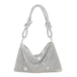 Elegant Rhinestones Evening Clutch Bag for Women Dinner Party Wedding Purses