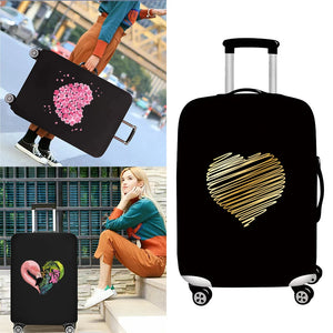 Elastic Dust Cover Love Printed Luggage Case 18-28 Sizes