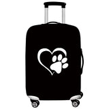 Elastic Dust Cover Love Printed Luggage Case 18-28 Sizes