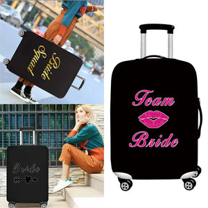 Bride Printed Elastic Travel Luggage Dust Cover 18-28 Sizes