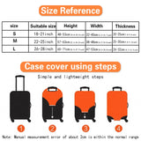 Monster Printed Travel Luggage Dust Cover 18-28 Sizes Wear Resistant