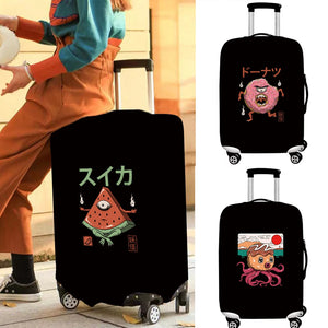 Monster Printed Travel Luggage Dust Cover 18-28 Sizes Wear Resistant