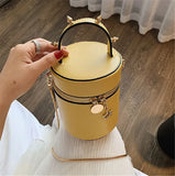 Elegant Lady Shoulder Bag with Rivets