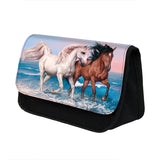 Animal Horse/Pony Print Cosmetic Case Pencil Bag