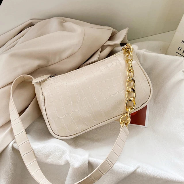 Purple Armpit Sling Handbag Lady Shoulder Messenger Bag