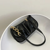 Armpit Sling Handbags Solid Women PU Leather Shoulder Bags