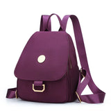 Women Nylon Waterproof Backpack Teen Schoolbag Multifunction Travel Bag