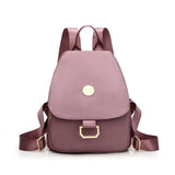 Women Nylon Waterproof Backpack Teen Schoolbag Multifunction Travel Bag