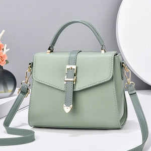Small Square Soft Leather Bag Women Shoulder Bag