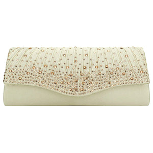 Diamonds Beading Women Evening Clutches Bag Pink Handbags Ladies