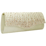 Diamonds Beading Women Evening Clutches Bag Pink Handbags Ladies