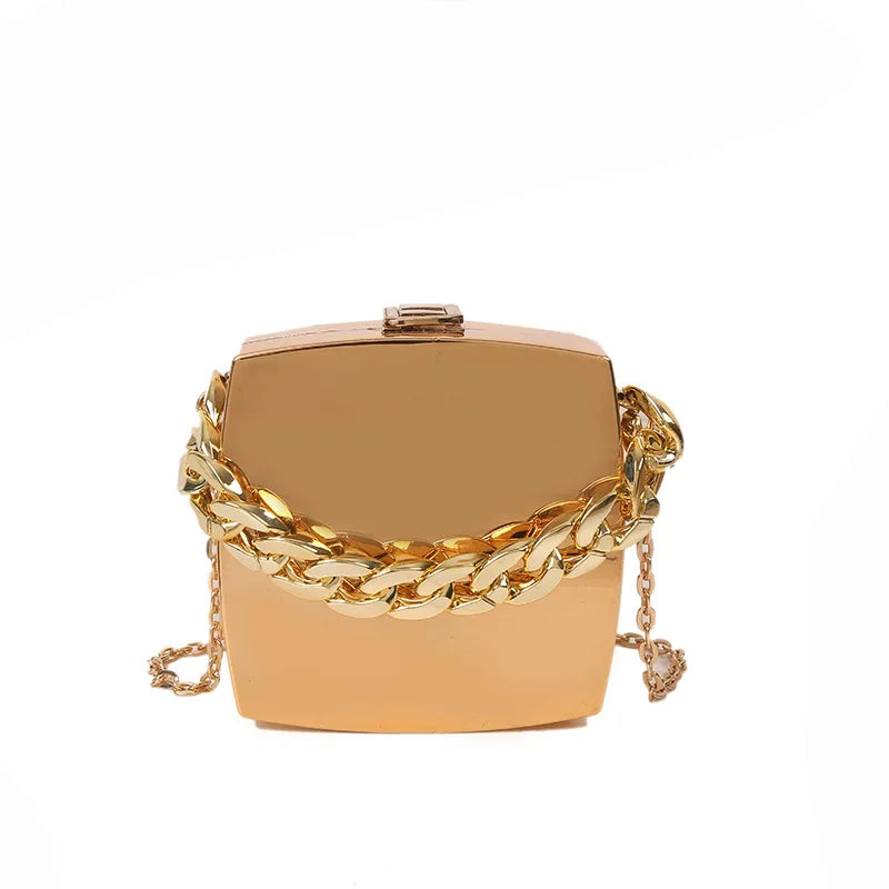 Big Chain Party Clutch Wedding Evening Bag for Women
