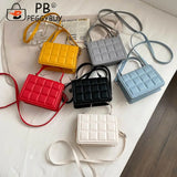 Checkered Shoulder Bags Female Flap Messenger Crossbody Bags