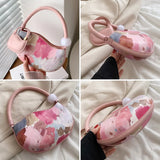 Graffiti Shoulder Bag Clutch Purse Crossbody Bag