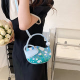 Graffiti Shoulder Bag Clutch Purse Crossbody Bag