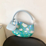 Graffiti Shoulder Bag Clutch Purse Crossbody Bag